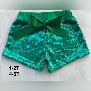 1-2T. Sequin shorts
